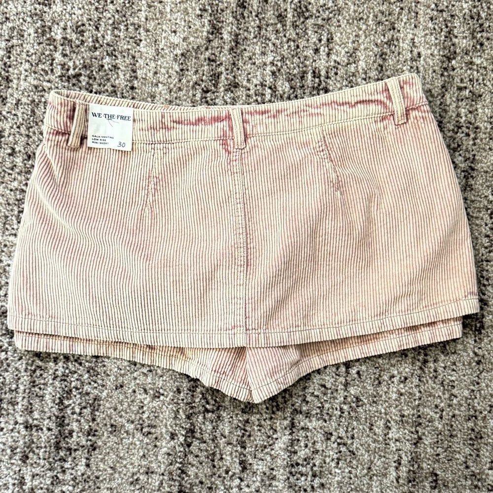 Free people Revolve We the free Galivanting Cord Skort in Chocolate Truffle 30 - Picture 3 of 8